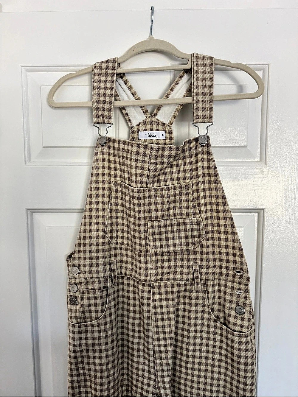 Gingham Overalls - Picture 2 of 3